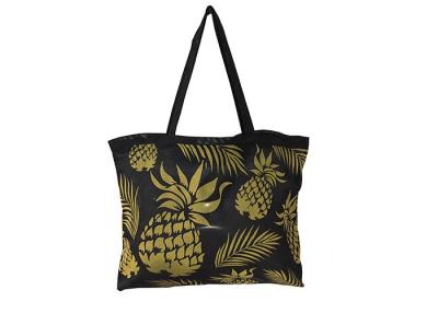 China Mesh Fabric Eco Tote Bag Hawaii Printing Long Pp Webbing Handle Polyester Beach Bag for sale