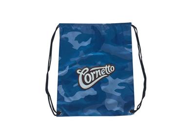 China 210D Polyester Nylon Custom Drawstring Backpack Camouflage Full Printing for sale