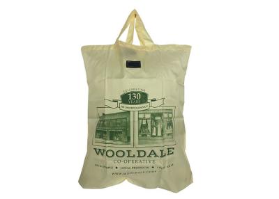 China Custom Printed Polyester Fold Up Reusable Grocery Bags , Foldaway Tote Bag for sale