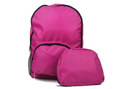 China 210d Polyester School Collapsible Travel Backpack Foldaway Easy To Folds Up Into Small Pocket for sale