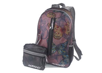 China Unicorn Fashion Packable Travel Backpack Butterfly Full Printing Custom Design for sale