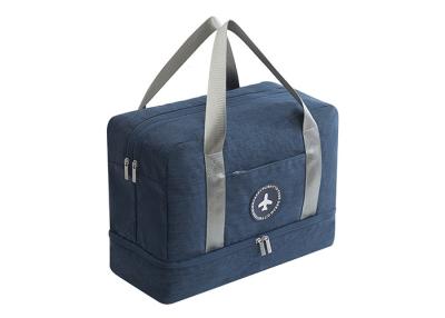 China Cotton Portable Insulated Food Cooler Tote Bags With Custom Logo Double Deck for sale