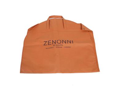 China Canvas Cloth Red Zippered Custom Suit Garment Bag Eco Friendly With Handle for sale