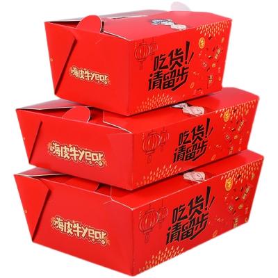 China Fried Chicken Box Recyclable Paper Take Away Packaging Box for sale