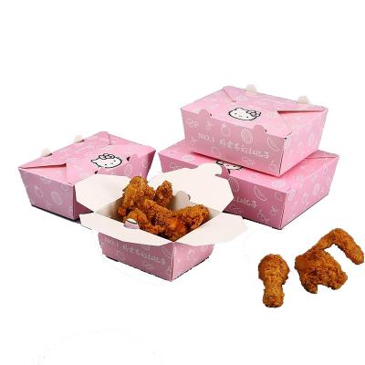 China Recyclable Cheap Custom Printed Fried Chicken Box for sale