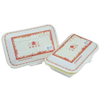 China Catering Compostable Recyclable Disposable Bento Lunch Box for sale