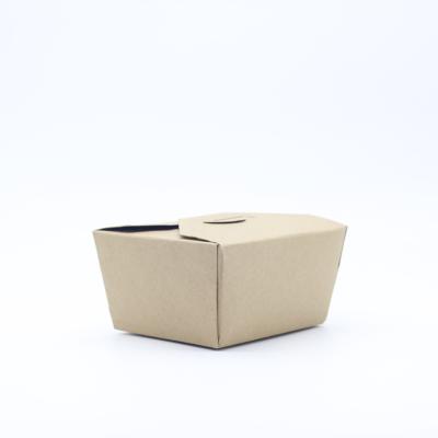 China Biodegradable Eco Friendly Recyclable Custom Printed Brown Restaurant Take Out Box Design for sale