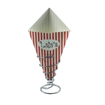 China Disposable Potato Chips Pancake Cone Holder for sale