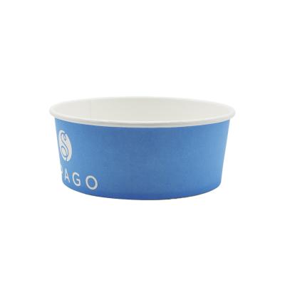 China Waterproof Disposable Kraft Paper Bowl Paper Oil And Salad Bowl With Lid Paper Salad Bowl for sale