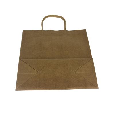 China Recyclable Disposable Biodegradable Paper Bags With Handles for sale