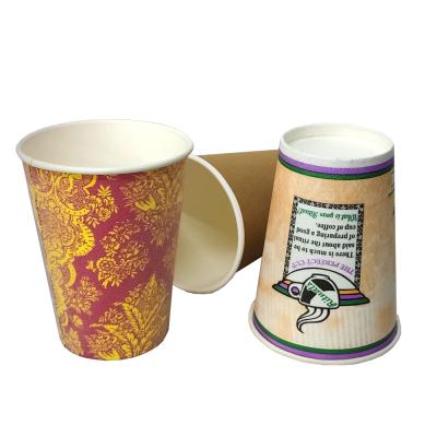 China Oil and Waterproof Best Selling Printed Customer's Logo Paper Cup For Juice Drinks Paper Cup for sale