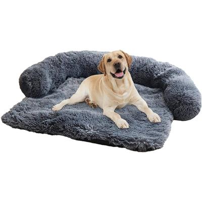 China Breathable Original Plush Pet Furniture Protector Dog Quality Anti-Anxiety Furniture Protector Pet Bed Soothing Bed for sale