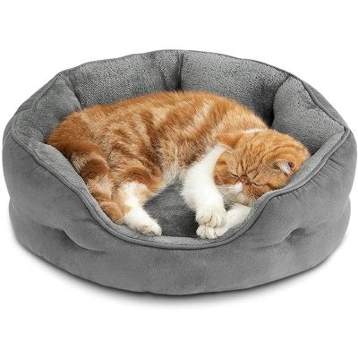 China Round Style Waterproof Donuts Dog Bed OEM Pet Bed Accessories Luxury Indoor Bed for sale