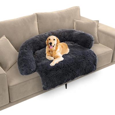 China Breathable Machine Washable Pet Sofa Furniture Protector Detachable Plush Dog Pillow for sale