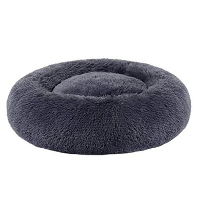 China Breathable pet beds and accessories product super soft plush donut pet bed for dog&cat for sale