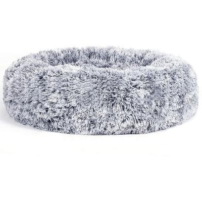 China Wholesale New Design Comfortable Pet Bed Donut Luxury Fluffy Dog Bed Breathable for sale