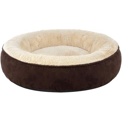 China Wholesale Manufacturer Cooling Cheap Soft Fluffy Round Pet Bed Comfort Dog Bed for sale