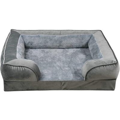 China Detachable Bed Luxury Sofa Top Quality Dog Memory Foam Orthopedic Cooling Pet Sofa Bed for sale