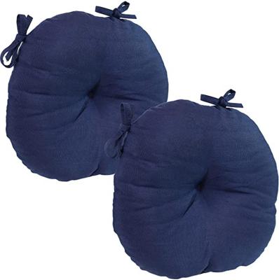 China Anti Static Custom Outdoor Blue Patio Cushion Woven Round Modern Patio Pillow Cushions for sale