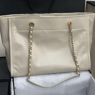 China High Quality Handbags Shoulder Ladies Tote Women Stitching Fashion Chain Shoulder Genuine Leather Bag for sale