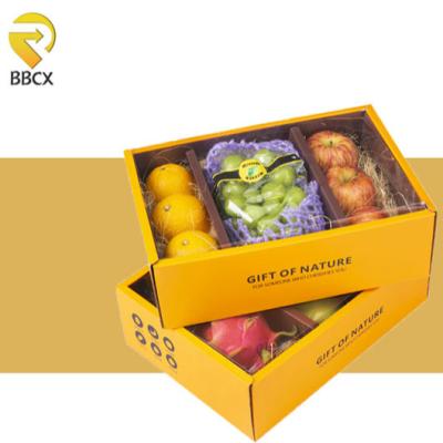 China Environmental Friendly Recyclable Materials Cardboard Banana Cardboard Box Custom Price For Fruits And Vegetables for sale