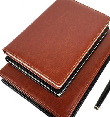 China PU Leather Spiral Binder Cover Notebook with Binder Pockets Ring Binder Loose Leaf Bags Personal Notebook for sale