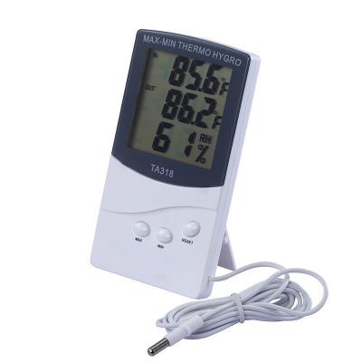 China Indoor Outdoor Temperature Humidity Meter LCD Display Thermometer TA318 for sale