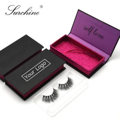 China Durable/Reusable/Washable/Waterproof False 3d Tapered Mink Lashes High Quality Silk Eyelashes Vendor With Private Label Packaging Box False Eyelashes Custom Volume for sale