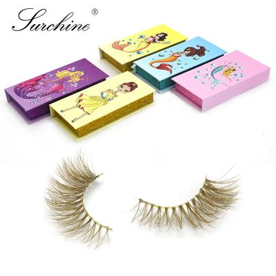 China Bandit Girl Golden Color Eyelash Package Makers Private Label Lick Box Durable Magnetic Eye Lick for sale