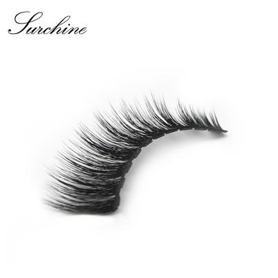 China Factory Price Durable Wholesale Magnetic 3d Eyelashes 10mm-15mm 6 Strip Thin Eyelash Magnetic No Glue for sale