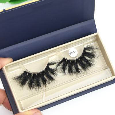 China Durable Full Strip Lashes 100% Hand Made Mink Customized Eyelash Vendor 25mm With Private Label Lashes Unique Box Packaging Bulk Sale for sale