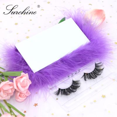 China Variety Customized False 3d Durable 25mm Fluffy Dramatic Mink Lashes Super Wavy Vegan Packaging Box Empty Hairy Free Lashes for sale