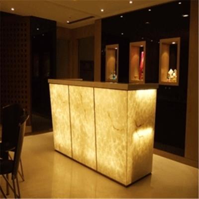 China Nightclub Durable Artificial Stone Products Lighted Mini Bar Counter for sale