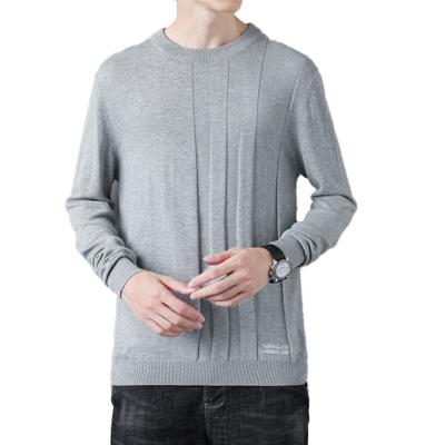 China Anti-wrinkle 2021 Newly Custom Make Jacquard Pattern Cotton Cashmere Knitted Wool Crewneck Pullover Sweater Men for sale