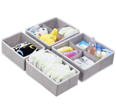 China Sustainable Folding Cloth Clothing Organizer Storage Box Closet Dresser Drawer For Kids Clothes for sale