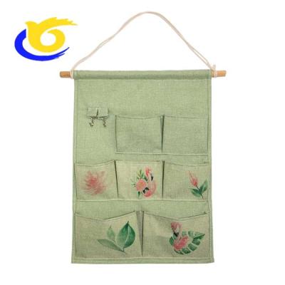 China Viable Flamingo Printing 7 Pockets Over the Door Organizer for sale