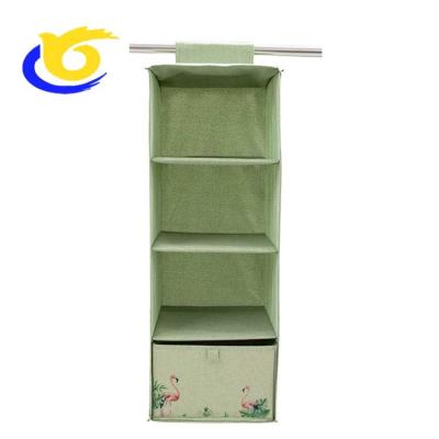 China Viable Flamingo Printing Haning Organzier with One Drawer for sale