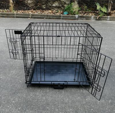 China Factory Breathable Double Door Dog Crates For Large Carrier Small S Medium Large M L XL XXL Dogs Pet Crate Metal for sale