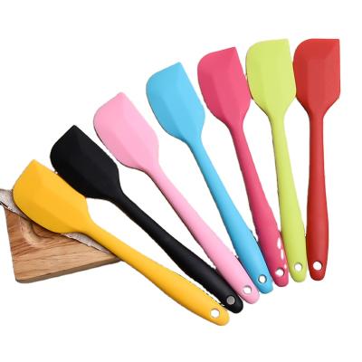 China Disposable Silicone Scrapers Harden Spatula with 9 Color Options for sale