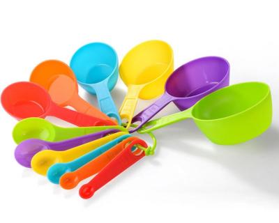 China Viable plastic measuring cups and spoons set for promotional gift for sale