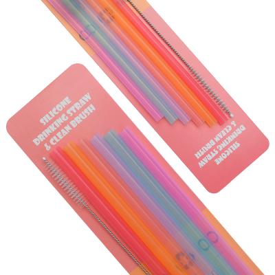 China Reusable Silicone Drinking Straw Eco - Friendly Disposable For Drinking Beverage for sale