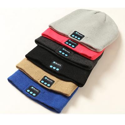 China Wholesale Washable Earbuds Creatway Wireless Earphone With Colorful Knit Beanie Hat Music Cap for sale