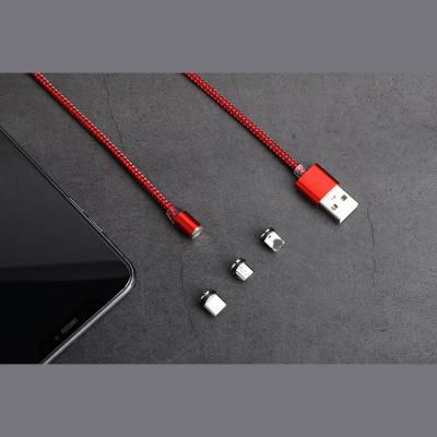 China Video Game Magnetic USB Player 3 In 1 Cable With Micro Lightning Type C USB Connector for sale