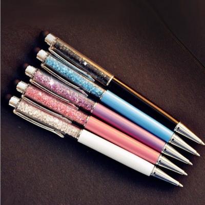 China Cell Phone Creatway 2 in 1 Diamond Crystal Stylus Touch Screen Pen Stylus For iPhone Slim Capacitive Tablet for sale