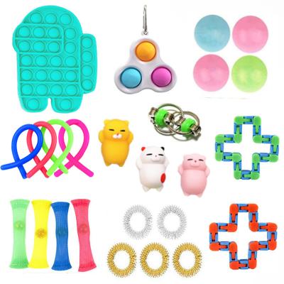 China New Eco-Friendly Material High Quality Squeeze Squeeze Play Set Relieves Silicon Squeeze Squeeze Toys for sale