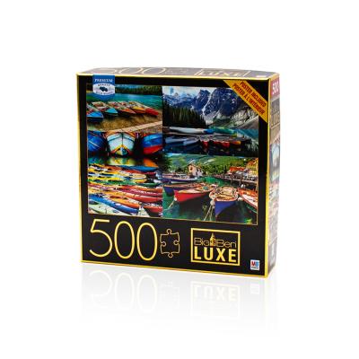 China Eco-friendly Water-base Varnishing Custom Paper 500 Jigsaw Puzzle Table Games High Quality Jigsaw Puzzle for sale