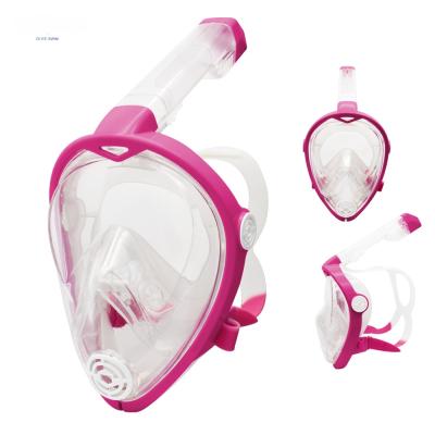 China Men Women Teen Girl Professional Full Face Snorkel Mask Snorkeling Mask 180 Degree View Swim Snorkeling for sale