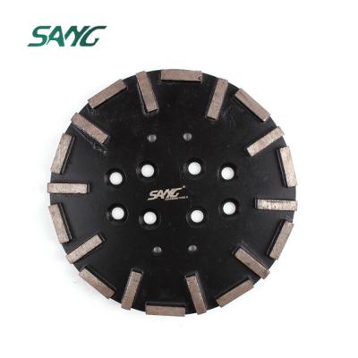 China GRANITE/MARBLE/CERAMIC/floor grinding 10inch 250mm metal bond diamond grinding wheel plate for floor concrete terrazzo for sale