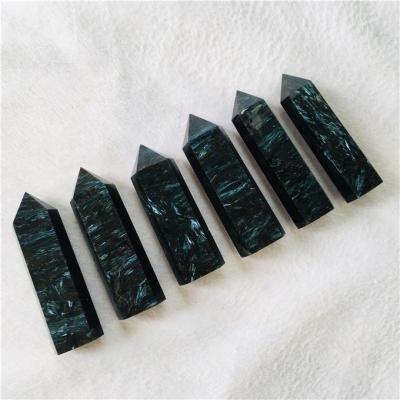 China China High Quality Astrophyllite Crystal Heads Blue Firework Stone Magic Wands for sale