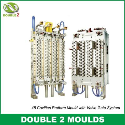 China 48 cavities preform mould with valve gate system for sale